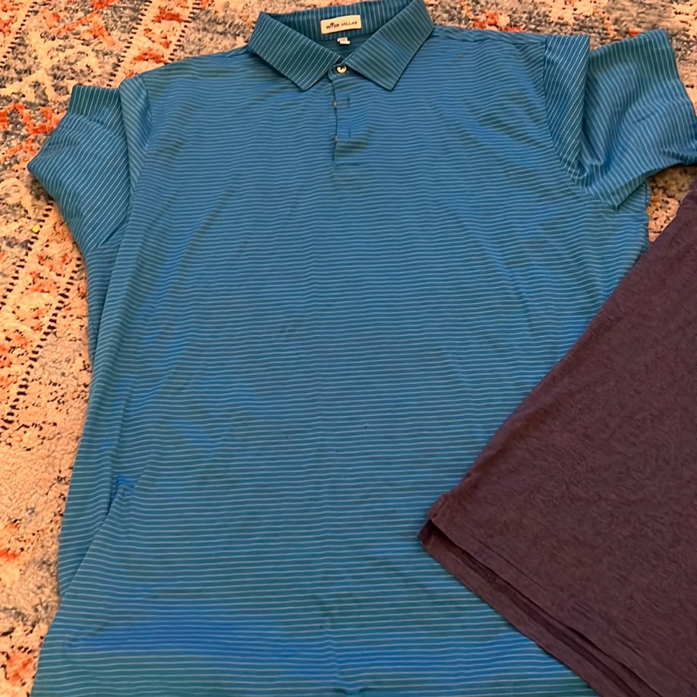 Mens XXL Peter Millar Shirts x3 ( bundle priced)